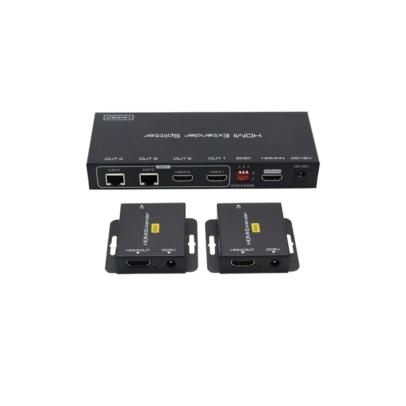 VIDEO EXTENDER HDMI 50M RJ45 SPLITTER 1 X 2