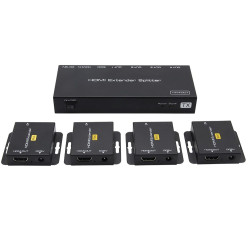 VIDEO EXTENDER HDMI 50M RJ45 SPLITTER 1 X 4