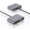 DOCK USB-C 3.1 (M) - MULTIPUERTO 4 EN 1 HDMI+VGA+U