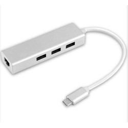 HUB USB-C 3.2 Gen 1 - 3 X USB-A (H) + RJ45 Gigab