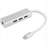 HUB USB-C 3.2 Gen 1 - 3 X USB-A (H) + RJ45 Gigab