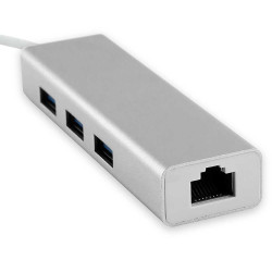 HUB USB-C 3.2 Gen 1 - 3 X USB-A (H) + RJ45 Gigab