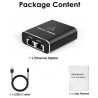 DUPLICADOR DE RED 1 x RJ45 H - 2 x RJ45 H ACTIVO