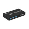 KVM SWITCH COMPACTO 2X1 HDMI + USB + AUDIO 8K