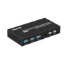 KVM SWITCH COMPACTO 2X1 HDMI + USB + AUDIO 8K