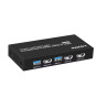 KVM SWITCH COMPACTO 2X1 HDMI + USB + AUDIO 8K