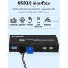 KVM SWITCH COMPACTO 2X1 HDMI + USB + AUDIO 8K