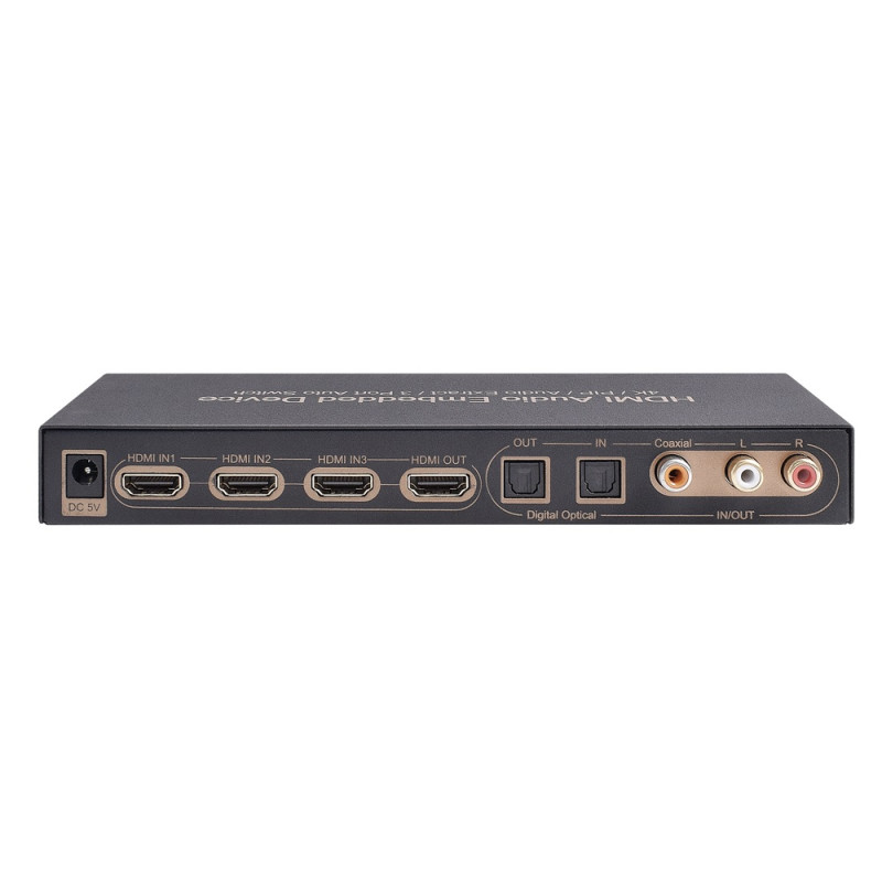 CONMUTADOR AUTOMATICO HDMI 3x1 + EMBEBEDOR DE AUDO