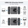 CONMUTADOR BIDIRECCIONAL USB 3.0 2X1 / 1X2