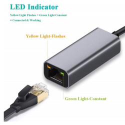 CONVERSOR USB-A 3.0 (M) -  RJ45 GIGABIT 0.15m