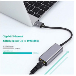 CONVERSOR USB-A 3.0 (M) -  RJ45 GIGABIT 0.15m