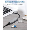 CONVERSOR USB-A 3.0 (M) -  RJ45 GIGABIT 0.15m