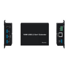 EXTENSOR USB 3.2 4 PUERTOS HASTA 100M RJ45