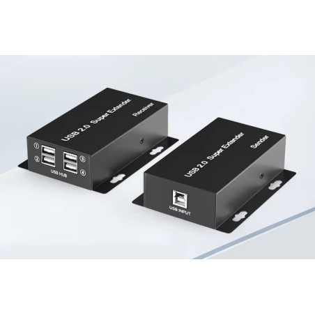 EXTENSOR USB 2.0 4 PUERTOS HASTA 50M RJ45