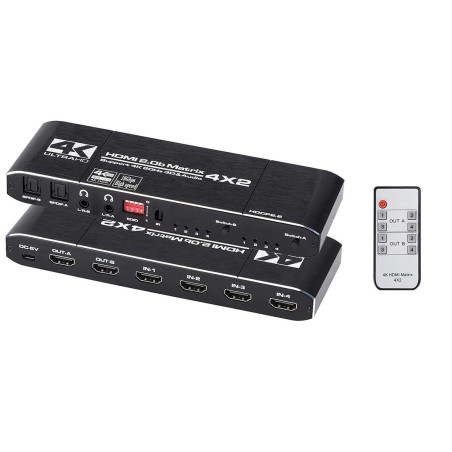 CONMUTADOR AUTOMATICO MATRIX 4 PC X 2 MONIT. HDMI