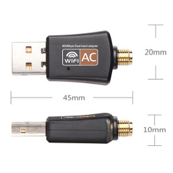 WIRELESS ADAPTADOR USB 2.0 600 MBPS Dual Band