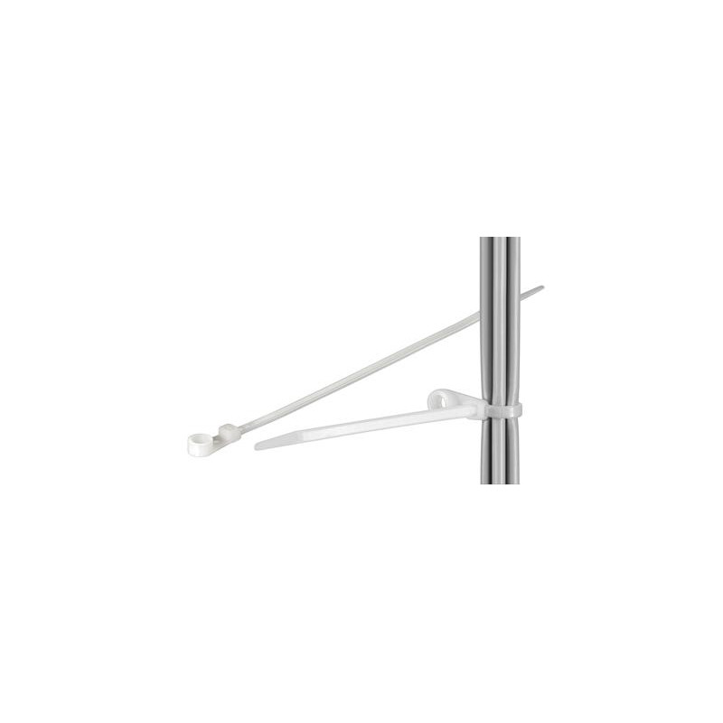 BRIDAS CON SUJECION TORNILLO 200x4.6mm. 100 UNIDA