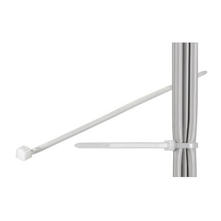 BRIDAS TRANSPARENTES 365 x 4.8mm. 100 UNIDADES.