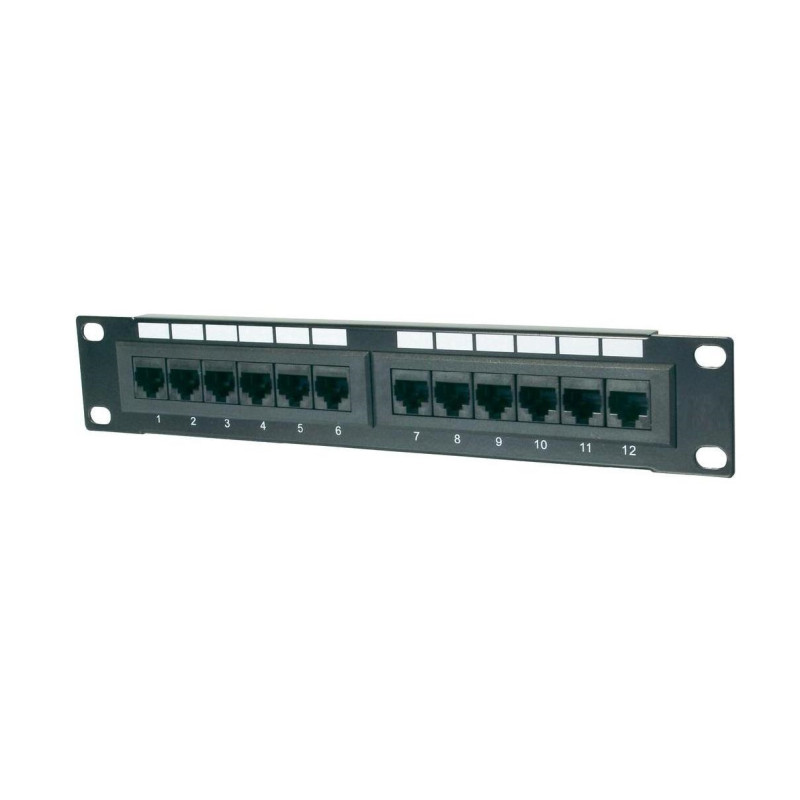 PANEL UTP CAT-6  12 PUERTOS RJ45 10´´