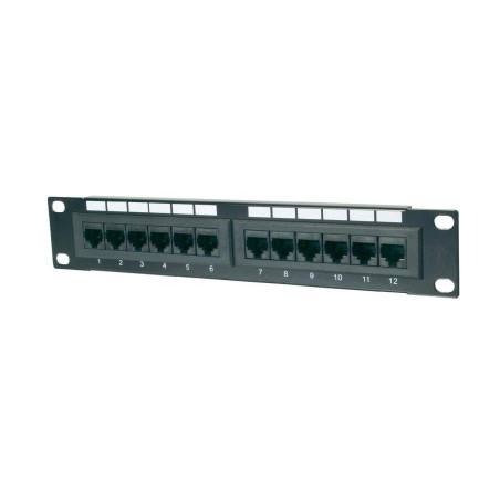 PANEL UTP CAT-6  12 PUERTOS RJ45 10´´