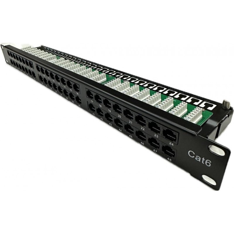 PANEL UTP CAT-6 48 PTOS RJ45  1U 19''