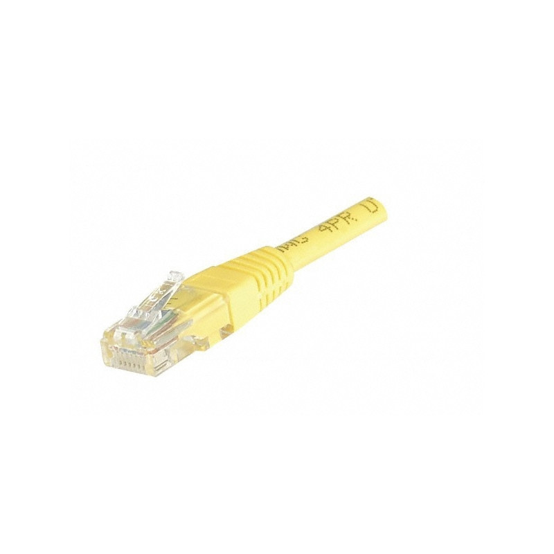 LATIGUILLO AMARILLO UTP CAT6 FLEXIBLE 0.5 Mts.