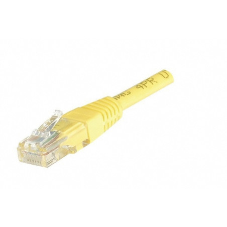 LATIGUILLO AMARILLO UTP CAT6 FLEXIBLE 0.5 Mts.