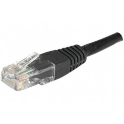 LATIGUILLO NEGRO UTP CAT6 FLEXIBLE 0.5 Mts.
