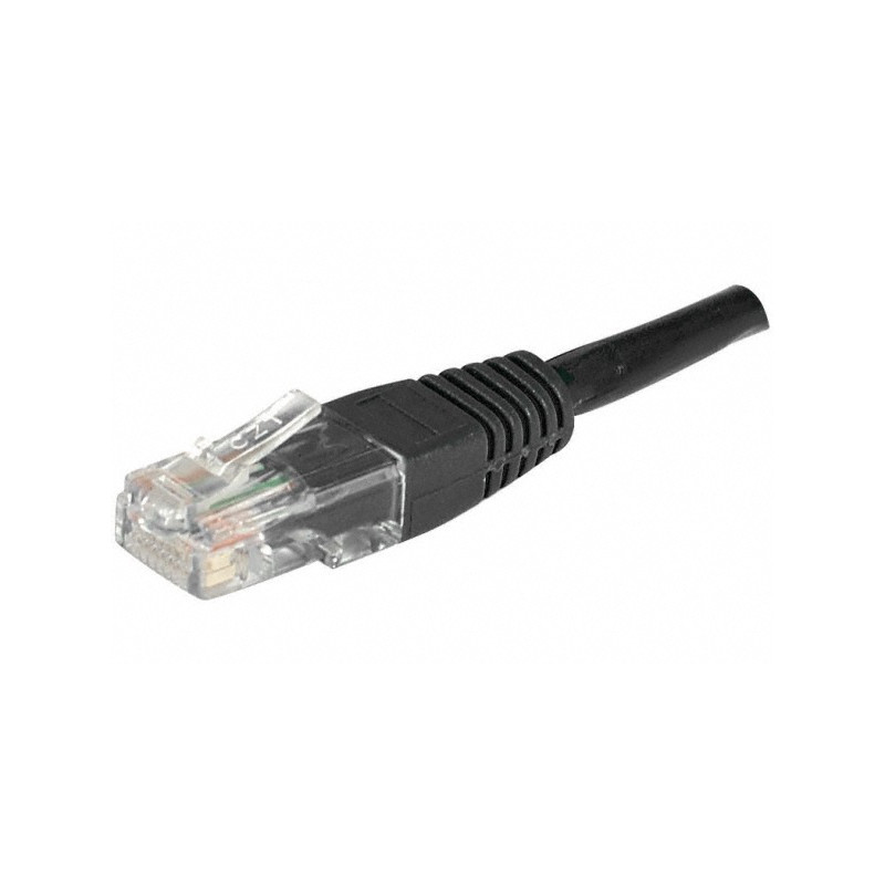 LATIGUILLO NEGRO UTP CAT6 FLEXIBLE 0.5 Mts.