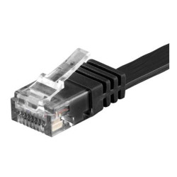 LATIGUILLO NEGRO UTP CAT6 FLEXIBLE 0.5Mts. PLANO