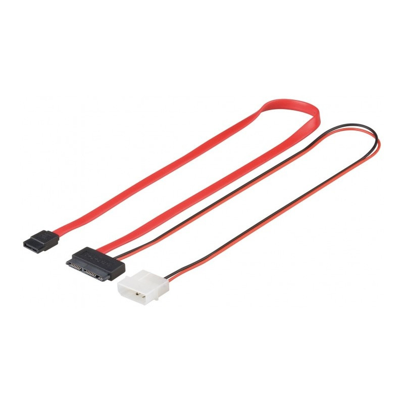 CABLE DATOS SATA A MICROSATA + ALIMENT. MOLEX 20 c