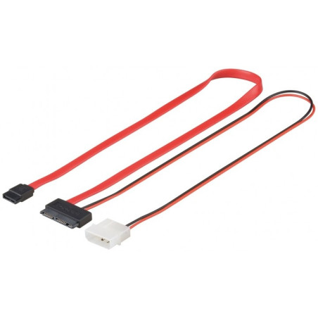 CABLE DATOS SATA A MICROSATA + ALIMENT. MOLEX 20 c