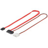 CABLE DATOS SATA A MICROSATA + ALIMENT. MOLEX 20 c