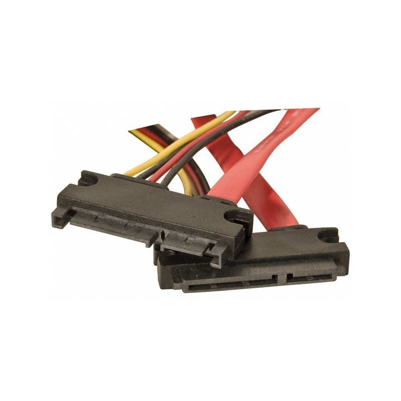 CABLE DATOS PROLONGADOR SATA + ALIMENTACION 0.3m