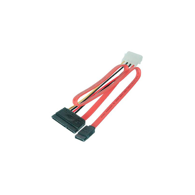 CABLE DATOS SATA + ALIMENTACION (MOLEX) 0.5Mts
