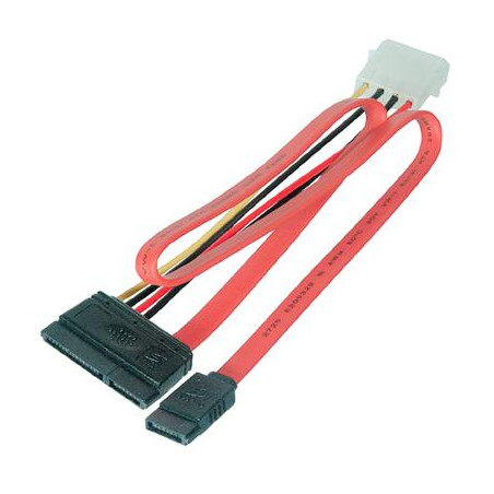 CABLE DATOS SATA + ALIMENTACION (MOLEX) 0.5Mts