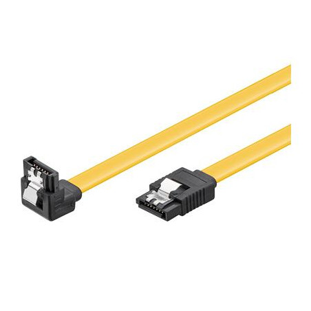 CABLE DATOS SATA III ACODADO 1 EXTREMO 0.50Mt