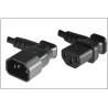 CABLE DE ALIM C13 - C14 ACODADO 90º AMBOS  0.4 MTS