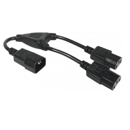 CABLE DE ALIMENT. CPU-MONIT 1 x C14 - 2 x C13 0.3m