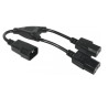 CABLE DE ALIMENT. CPU-MONIT 1 x C14 - 2 x C13 0.3m