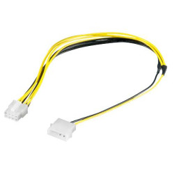 CABLE ALIMENTACION PLACA ATX 8 P (H) - MOLEX (M)