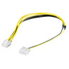 CABLE ALIMENTACION PLACA ATX 8 P (H) - MOLEX (M)