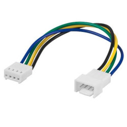 CABLE ALIMENTACION VENTILADOR 4PINES M-H 0.15Mtr