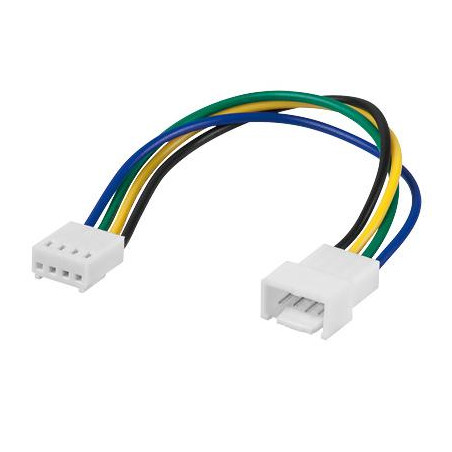 CABLE ALIMENTACION VENTILADOR 4PINES M-H 0.15Mtr