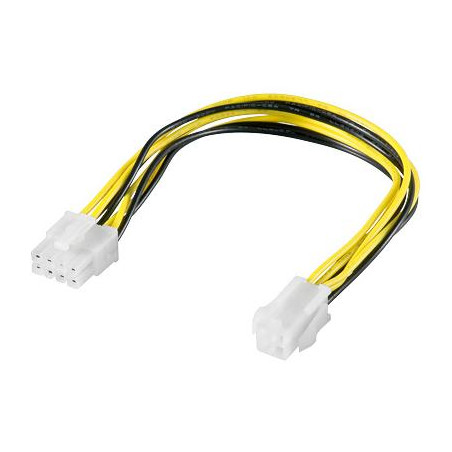 CABLE ALIMENTACION PLACA ATX 8 P (H) - 4 P (M)