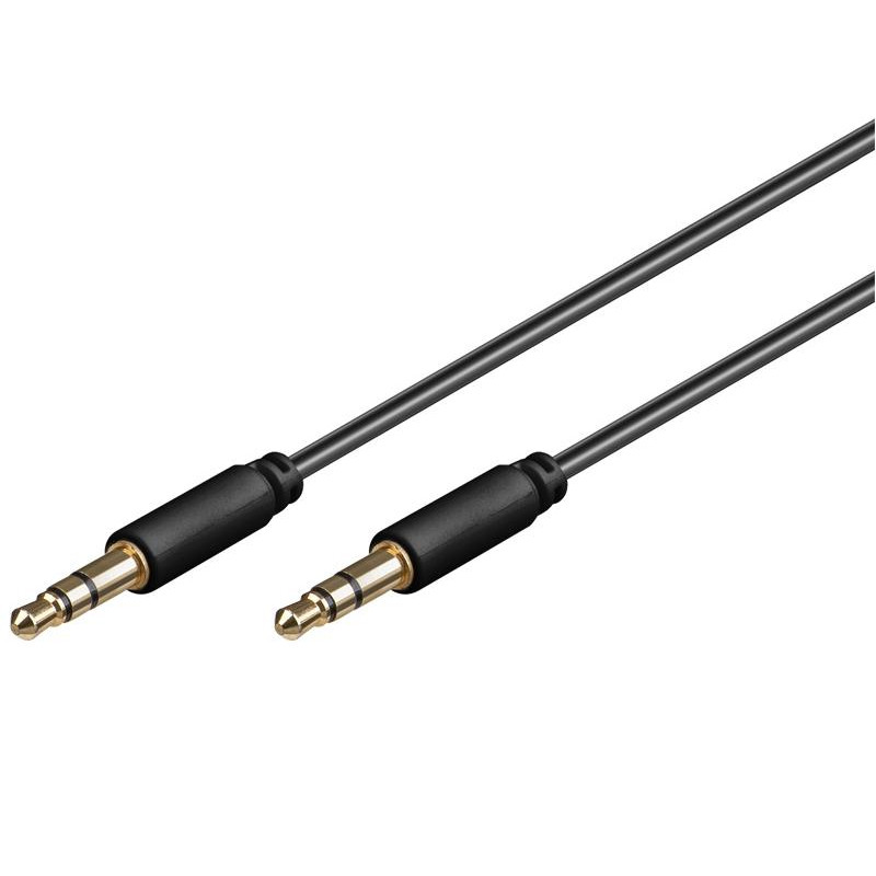 CABLE AUDIO JACK STEREO 3.5 M - M 0.5Mts