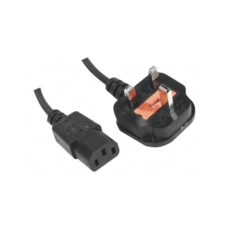 CABLE DE ALIMENTACION CPU-RED NEGRO 1.8 Mts. UK