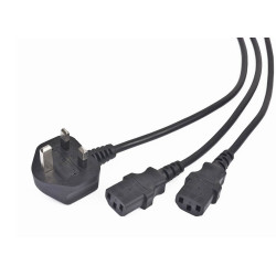 CABLE DE ALIMENTACION + 2 X MONITOR  C13 - 1.8m UK