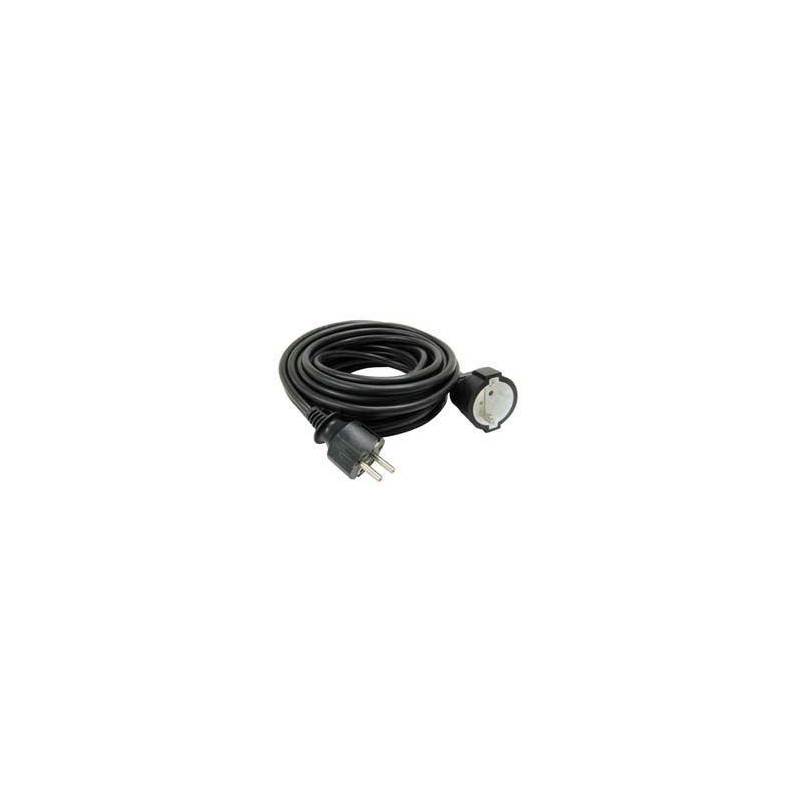 CABLE PROLONGADOR SCHUKO M - H 10 Mts. NEGRO