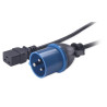 CABLE DE ALIMENTACION CETAC IEC 309M - C19H 16A 3M